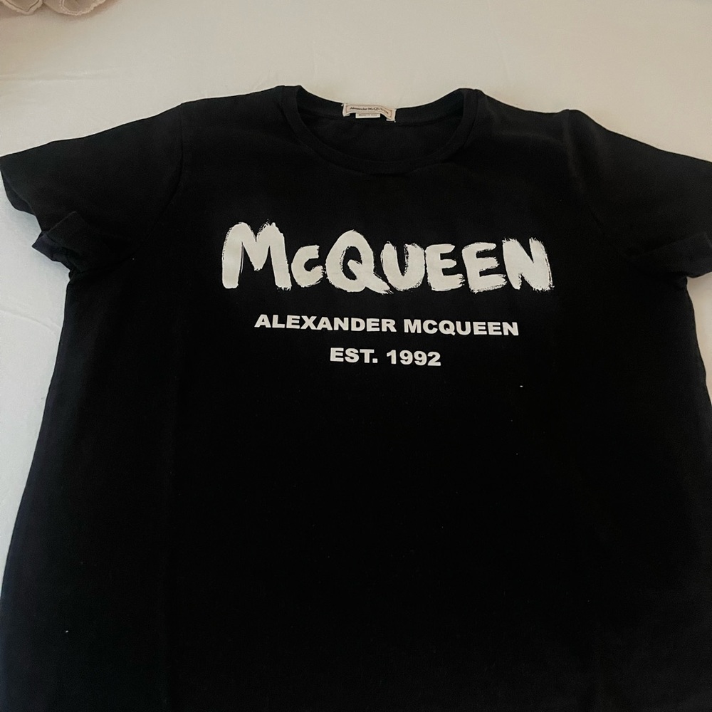 Alexander McQueen Black Short Sleeve Tee